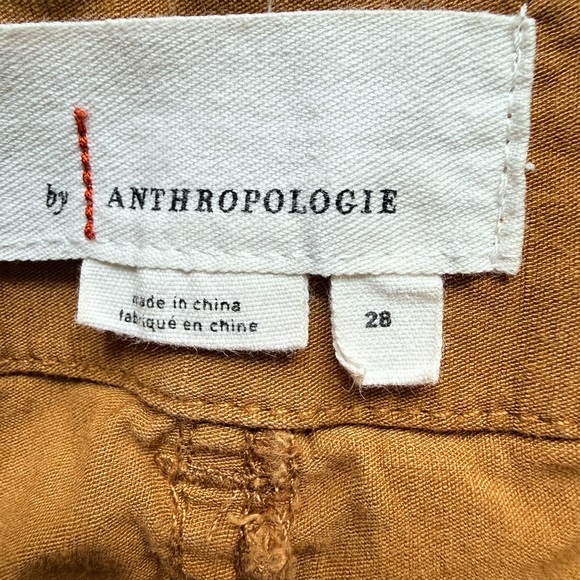 Anthropologie High-Rise Wide-Leg Jeans in Tan - Picture 7 of 7